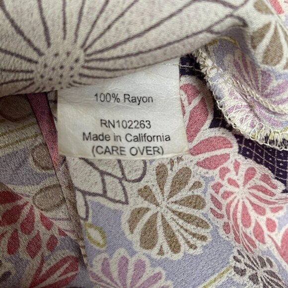 Vintage Loco Lindo Women's Small Ruffle Neck Popover Top Flared Sleeve Blouse - Picture 4 of 10